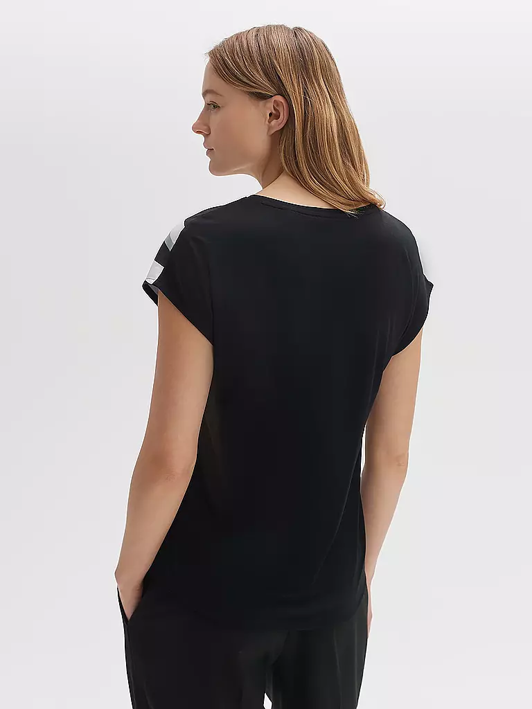 OPUS Blusenshirt SIBERTI PRINT schwarz