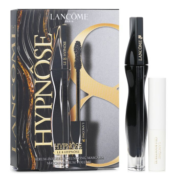 Lancome Le 8 Hypnose Mascara Set: LE 8 Hypnose Mascara 8ml   Cils Booster XL Super Enhancing Mascara Base 4ml 942942 2pcs