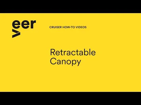 Veer Toit Rectractable pour Chariot Veer