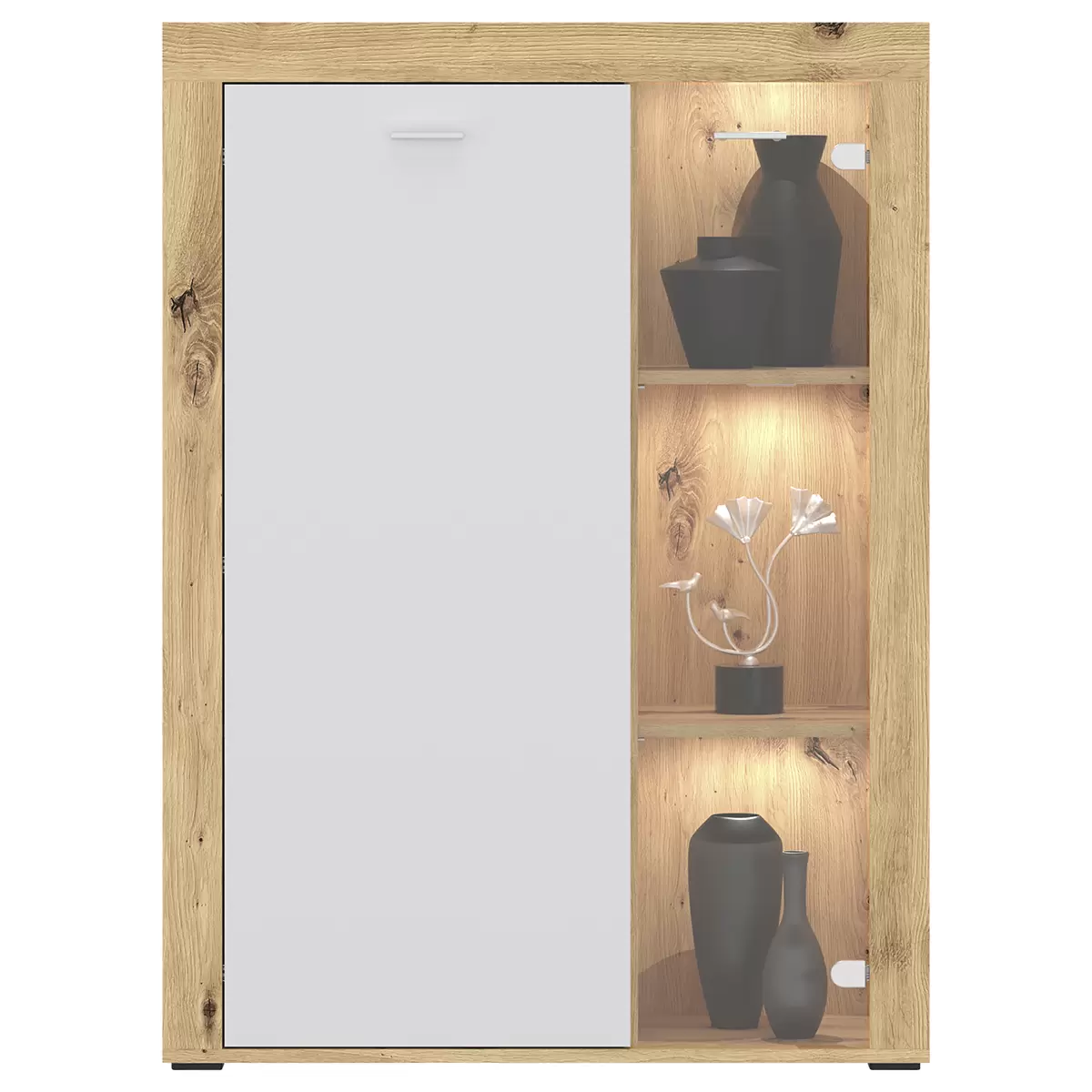 Highboard Canberra Artisan Eiche,grau