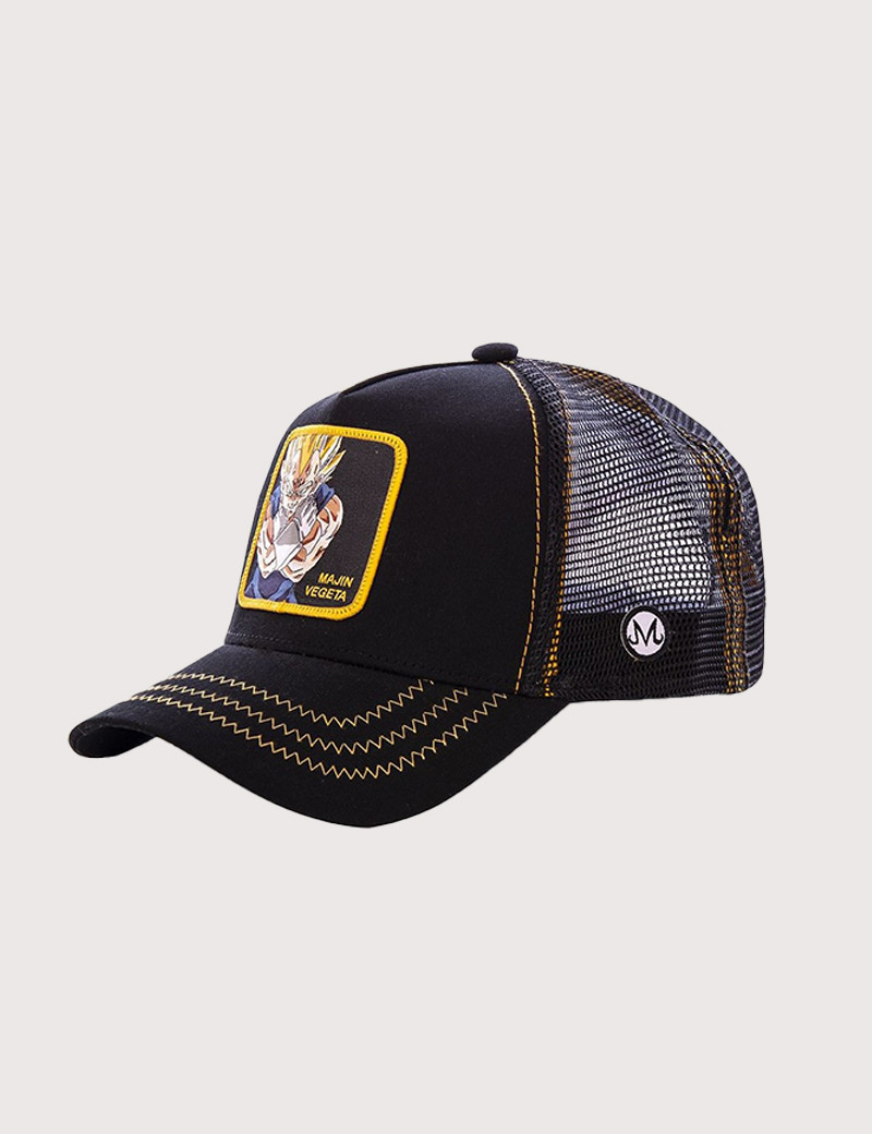 CAPSLAB CASQUETTE TRUCKER MAJIN VEGETA NOIRE
