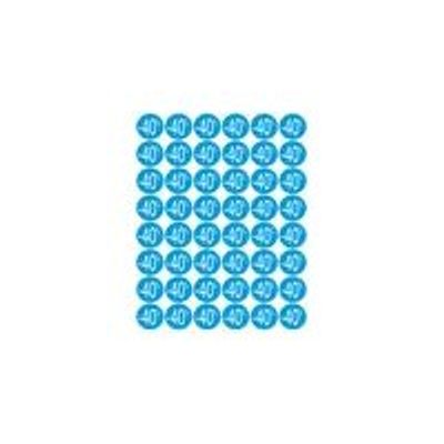 Apli Agipa - 192 Pastilles adhésives - étiquettes remise -40% - bleu