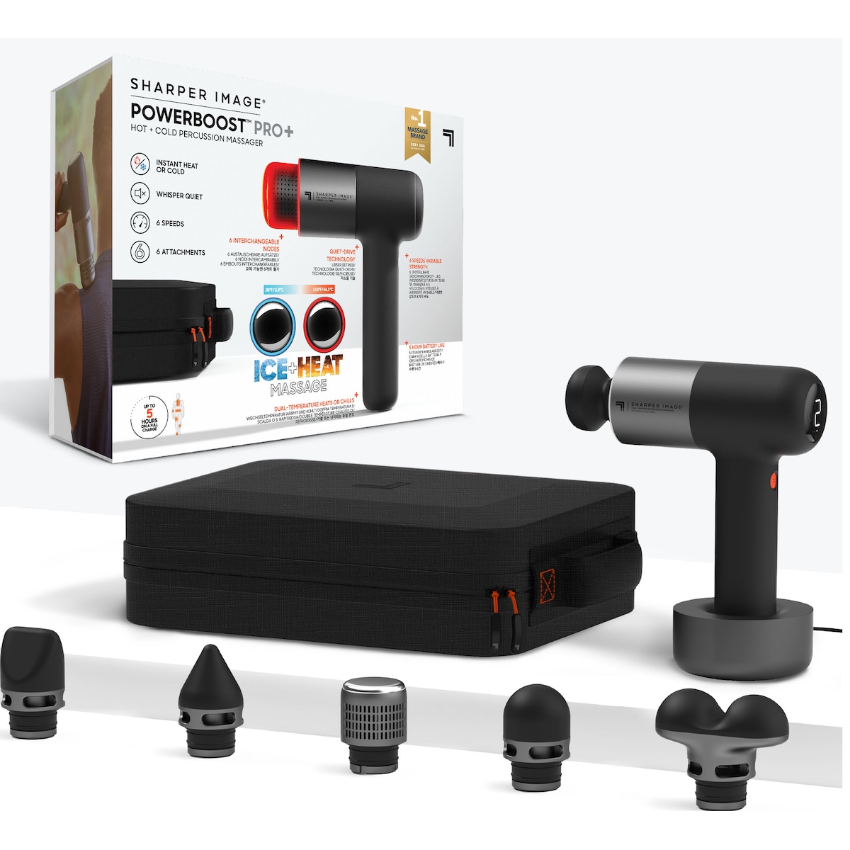 Sharper Image PowerBoost Pro Hot and Cold massasjepistol P000851