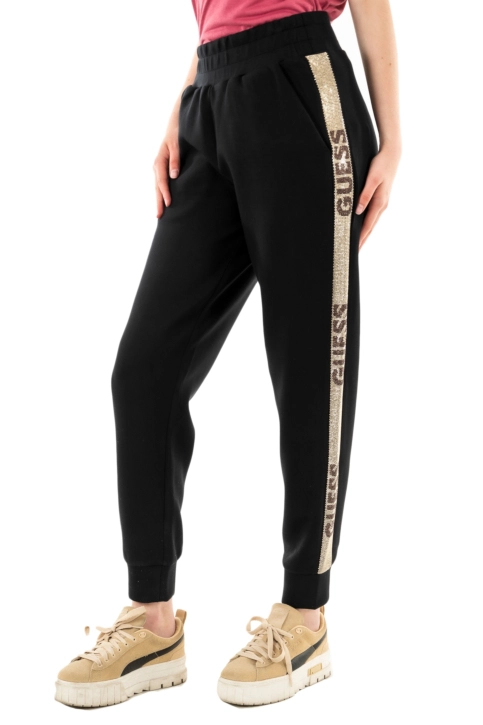 Pantalons guess jeans studs logo jblk jet black a996