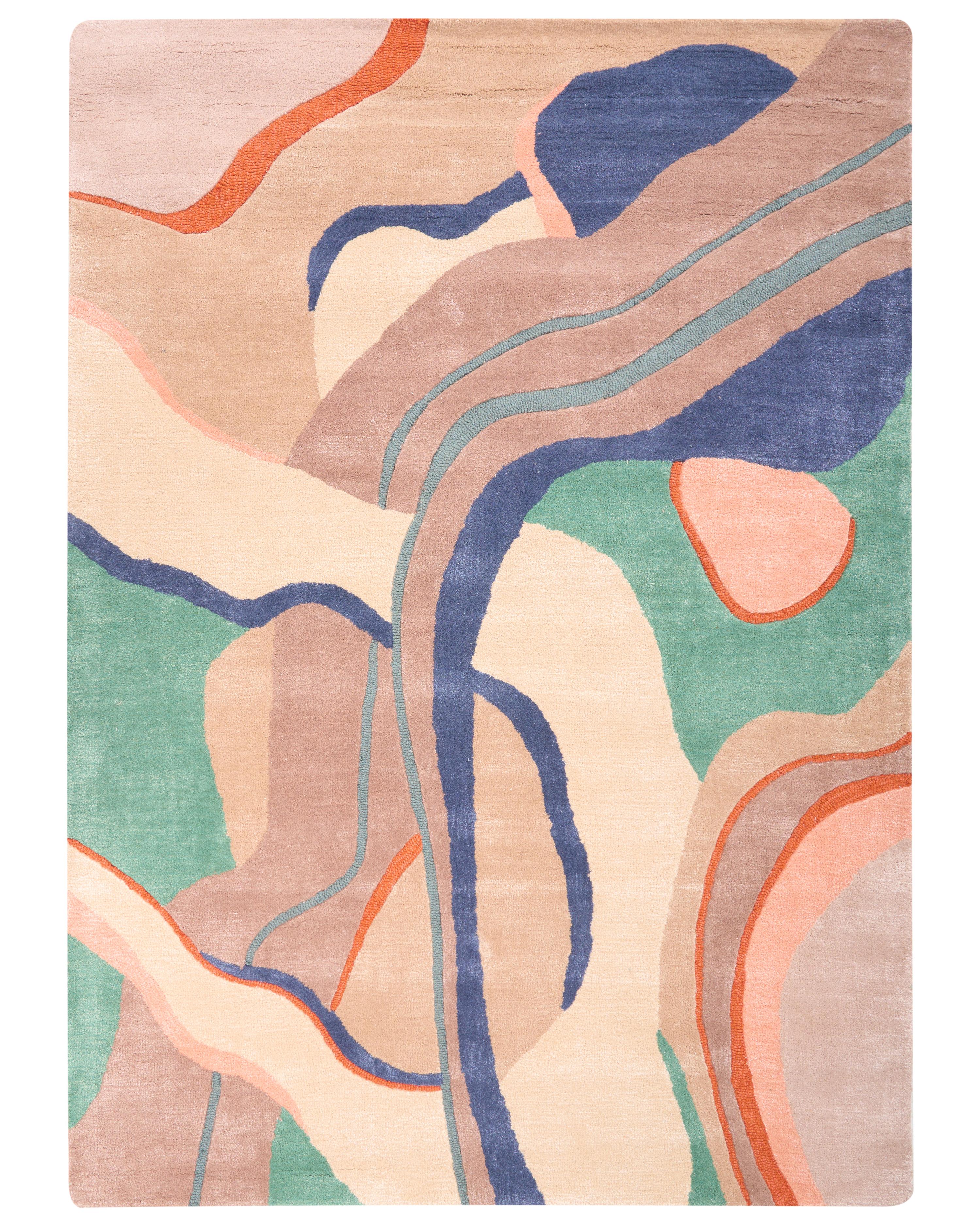 Vloerkleed ALMORA Meerkleurig 160 x 230 cm Viscose