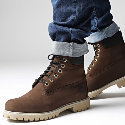 Boots Timberland Premium 6 Inch Waterproof A62KN Dark Brown Nubuck