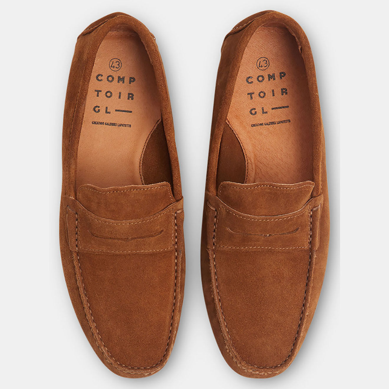 Comptoir GL Mocassins en Cuir camel