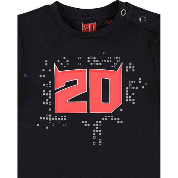 Fabio Quartararo - T-shirt bébé FQ20 Noir / Rouge