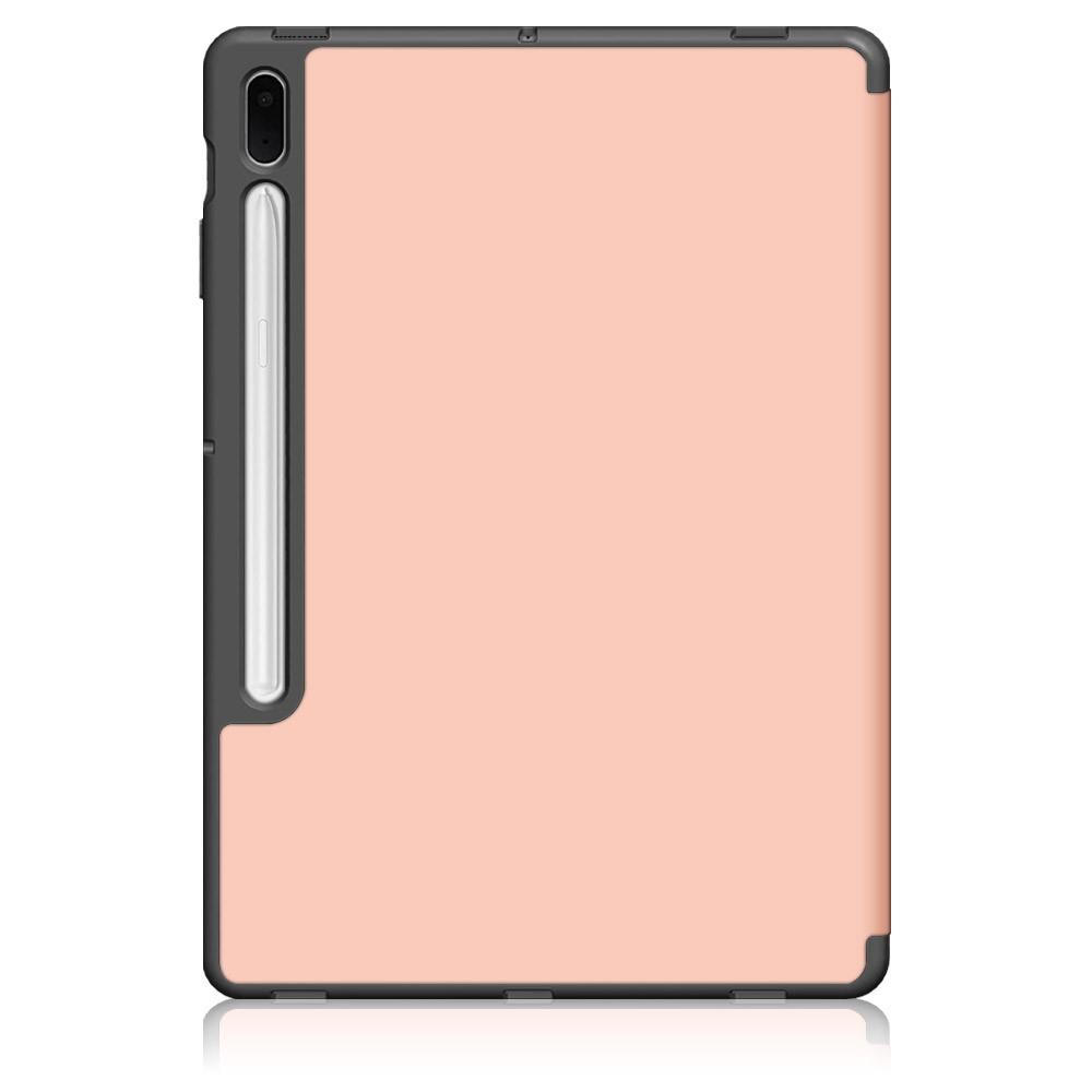 Samsung Galaxy Tab S8  Plus / Tab S7  Plus / Tab S7 FE 5G Leder Tasche Smart Cover Hülle S-Pen Halterung - Rosa