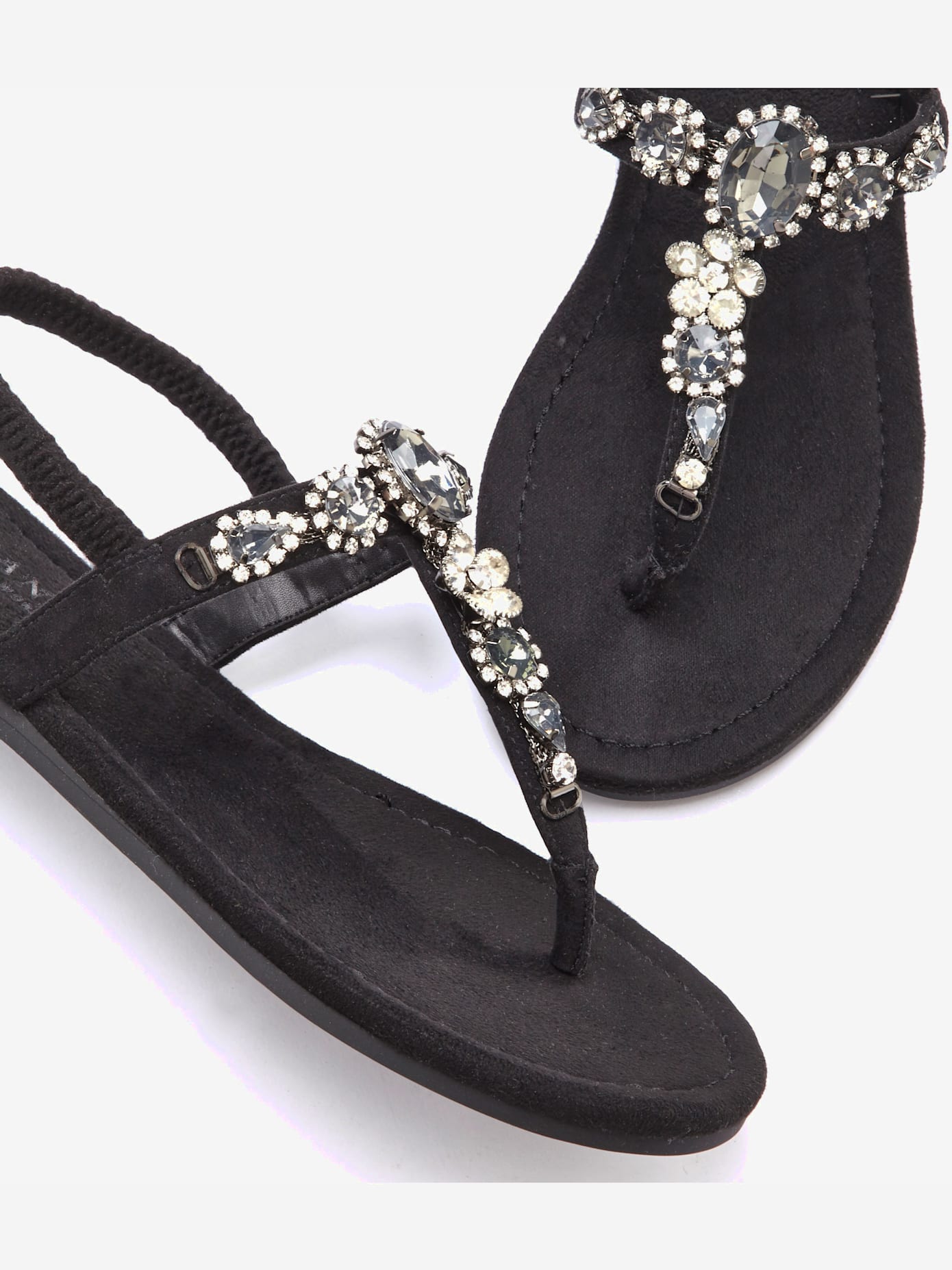 Tongs pierres fantaisie tendance
