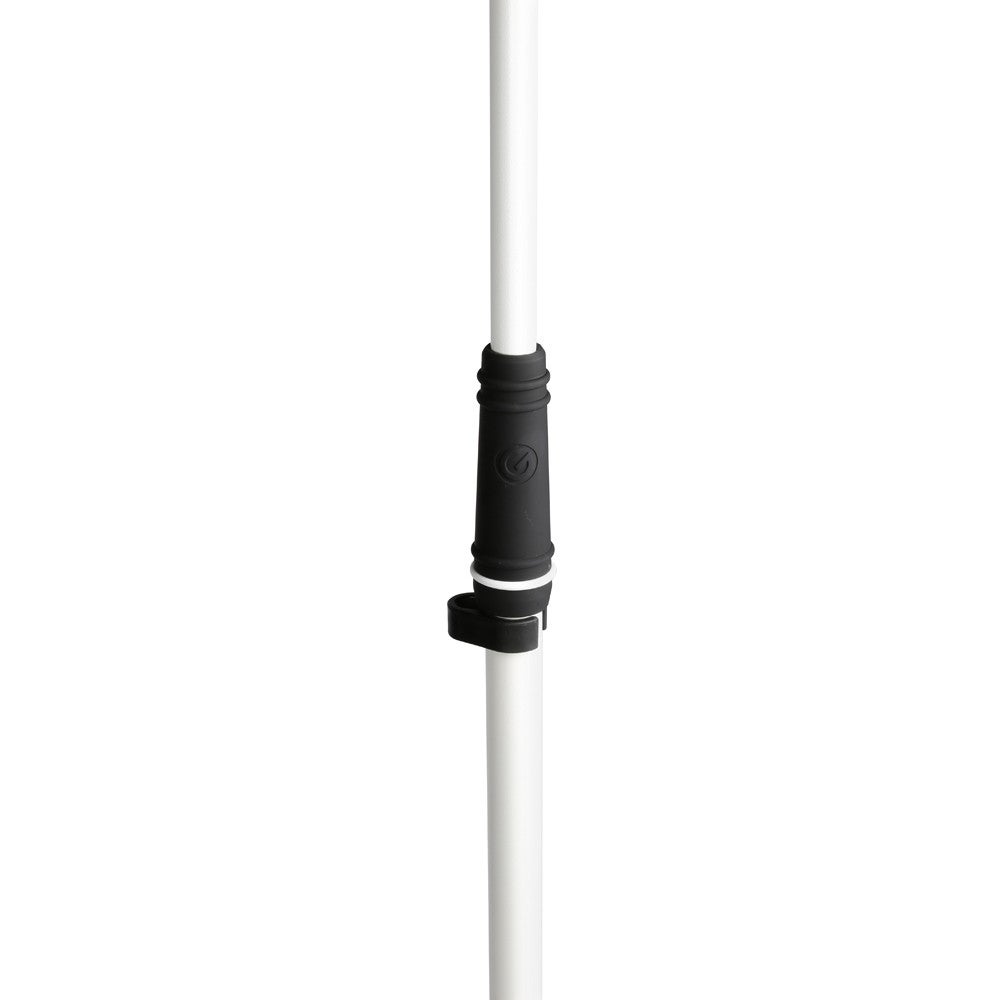 Gravity MS 23 W microfoonstatief met ronde basis wit