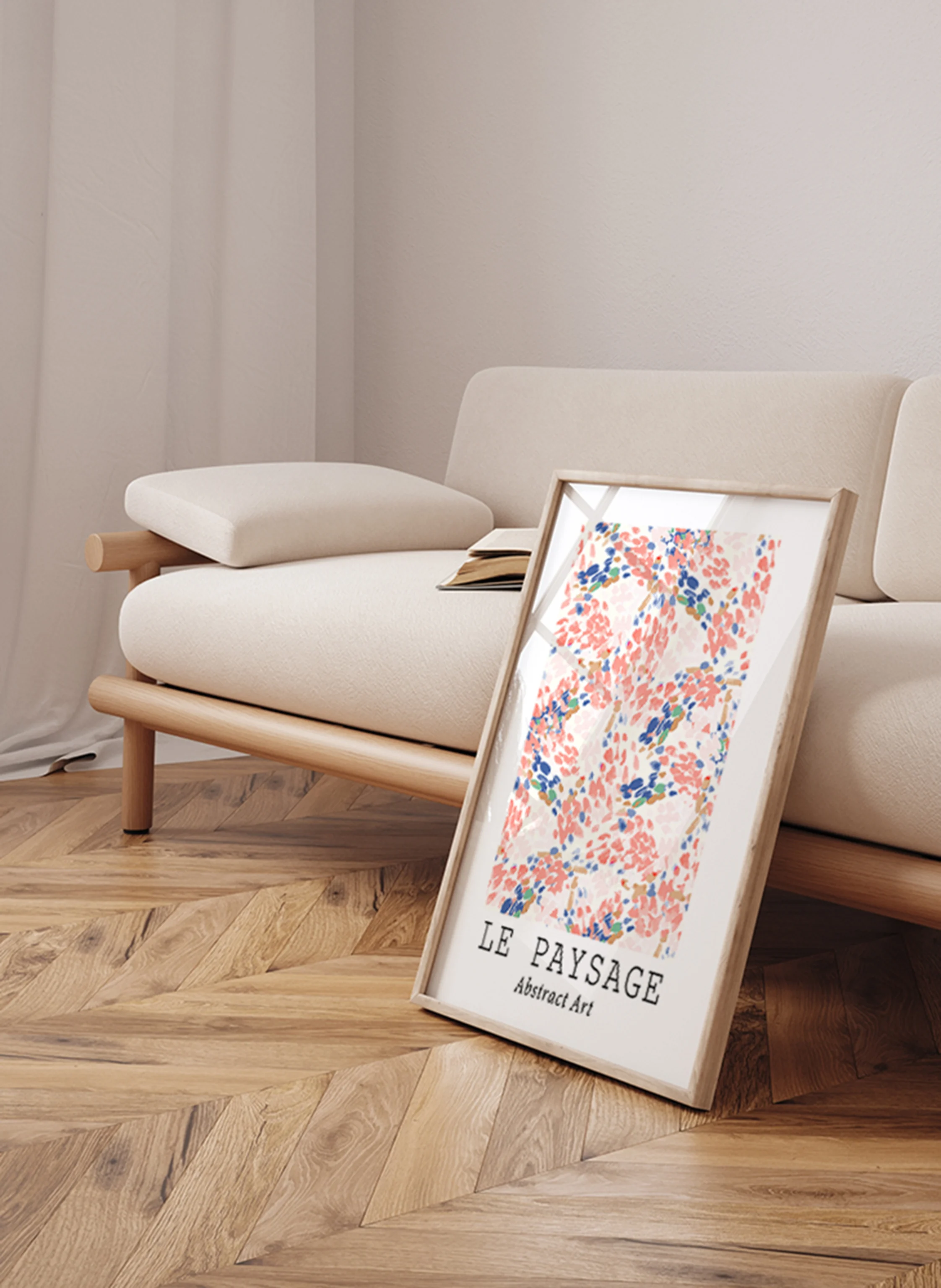 Liv Corday Wandbild LE PAYSAGE mit Rahmen