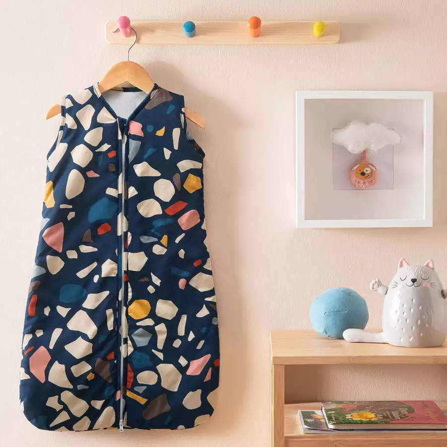 hibboux® Babyschlafsack Terazzo Sleeping Bag Azure