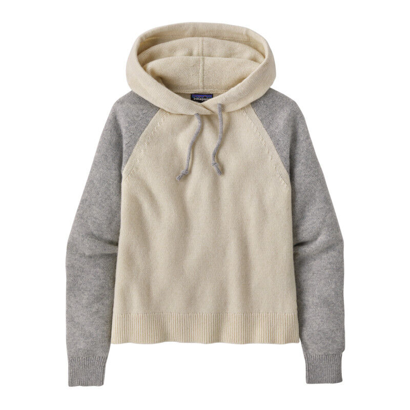 Recycled Wool-Blend Hooded Pullover Sweater - Sweatshirt en laine mérinos femme