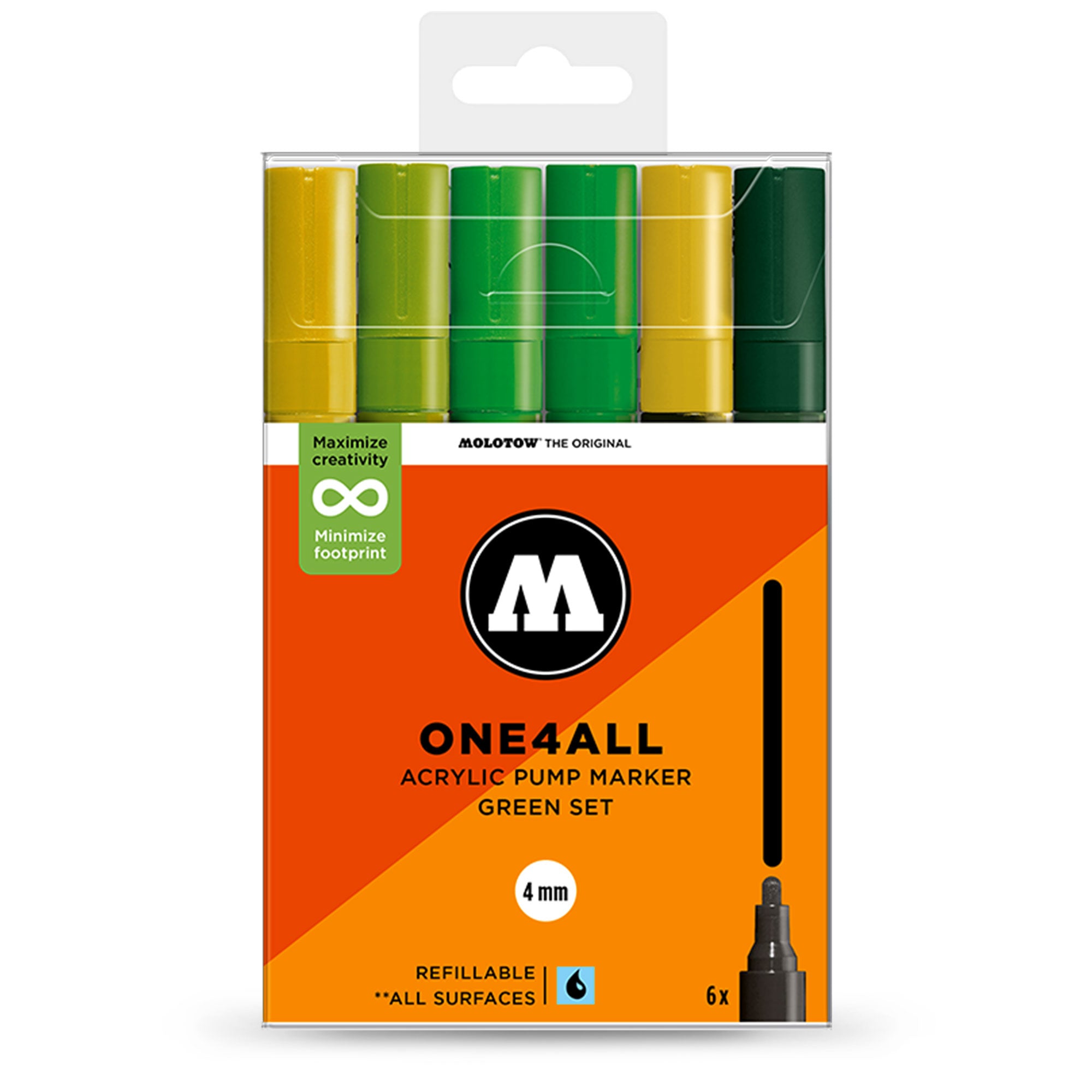 Molotow<br>ONE4ALL 227HS Green Set