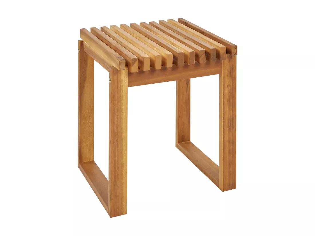Table d'appoint pour le jardin BELLANO 35 cm 40 cm Acacia Marron