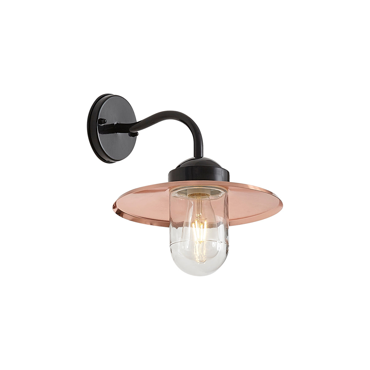 QAZQA Buiten wandlamp koper IP44 - Munich