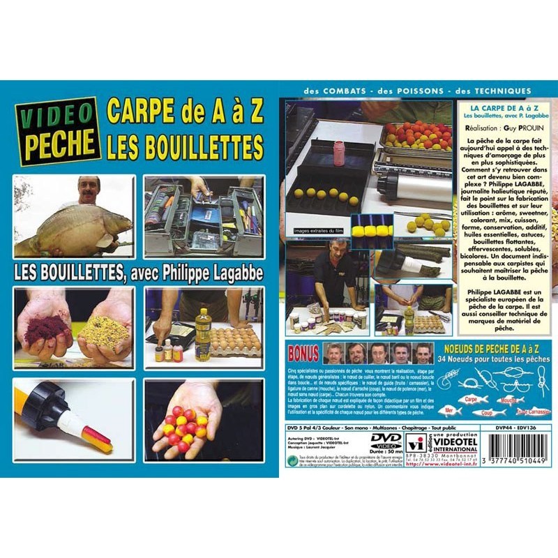 Dvd - La Carpe De A À Z Les Bouillettes Avec Philippe Lagabbe