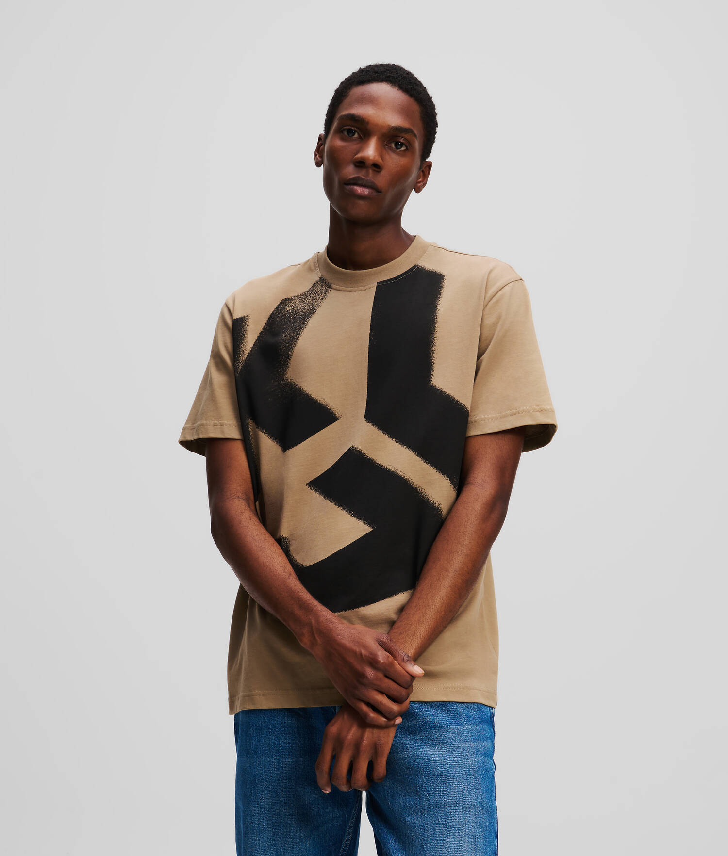 T-SHIRT EFFET DÉLAVÉ KLJ MONOGRAM