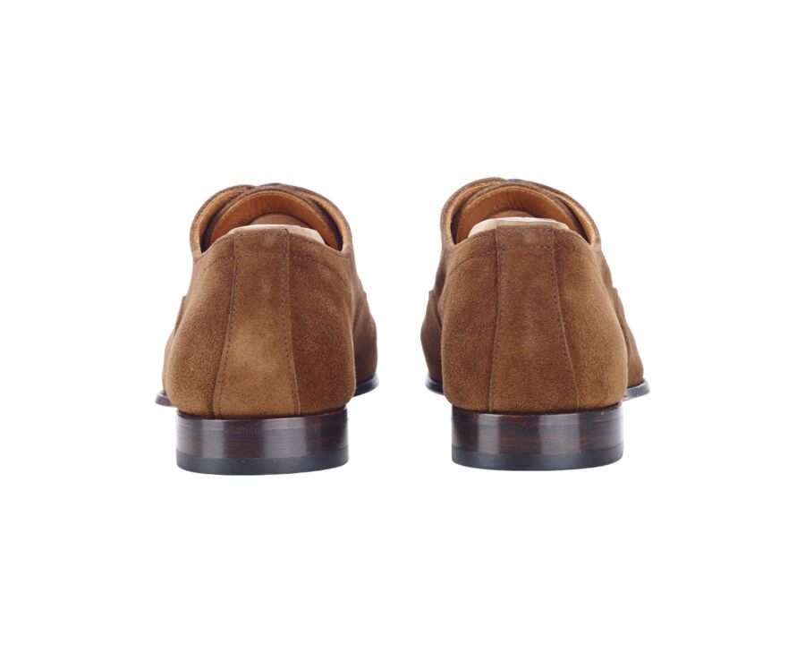 Derbies homme Velours Havane semelle cuir - BISHTON