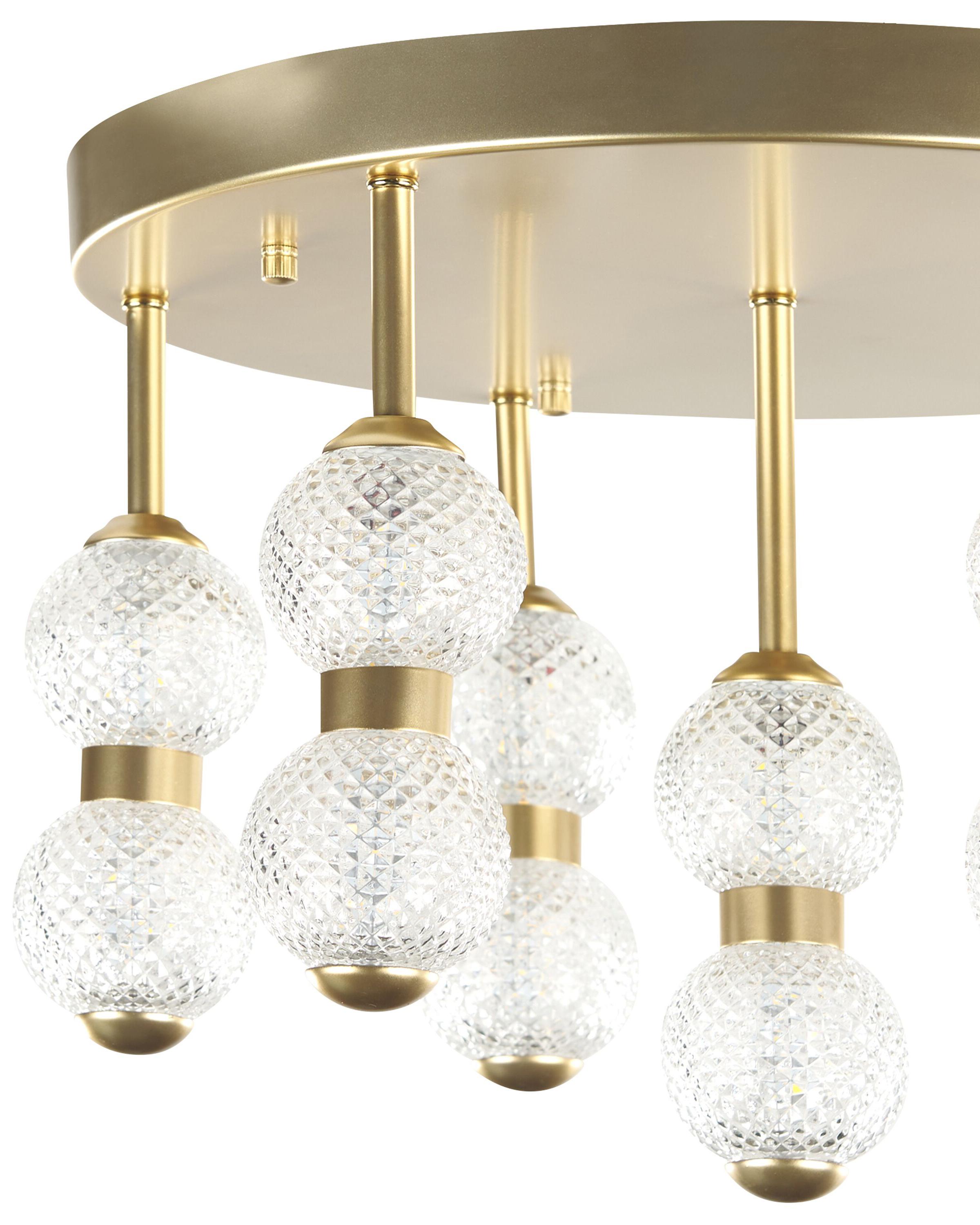 Plafondlamp YOWAKA Metaal Goud