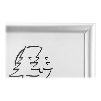 Exacompta Office cadre - Cadre mural clipsable pour A1 - aluminium/cristal