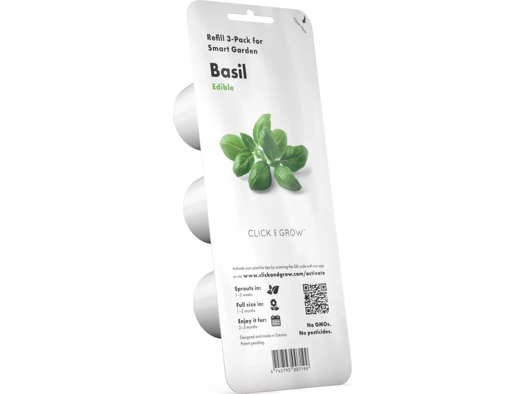 Click and Grow Smart Garden Refill 3-pack - Easy cultivation of nutritious basil