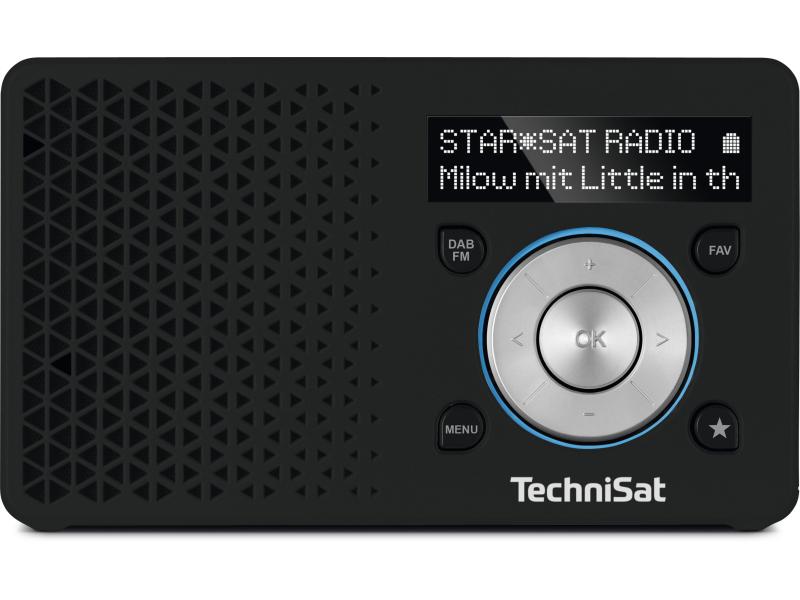 Technisat DigitRadio 1 Schwarz Portables DAB /UKW-Radio mit integriertem Akku
