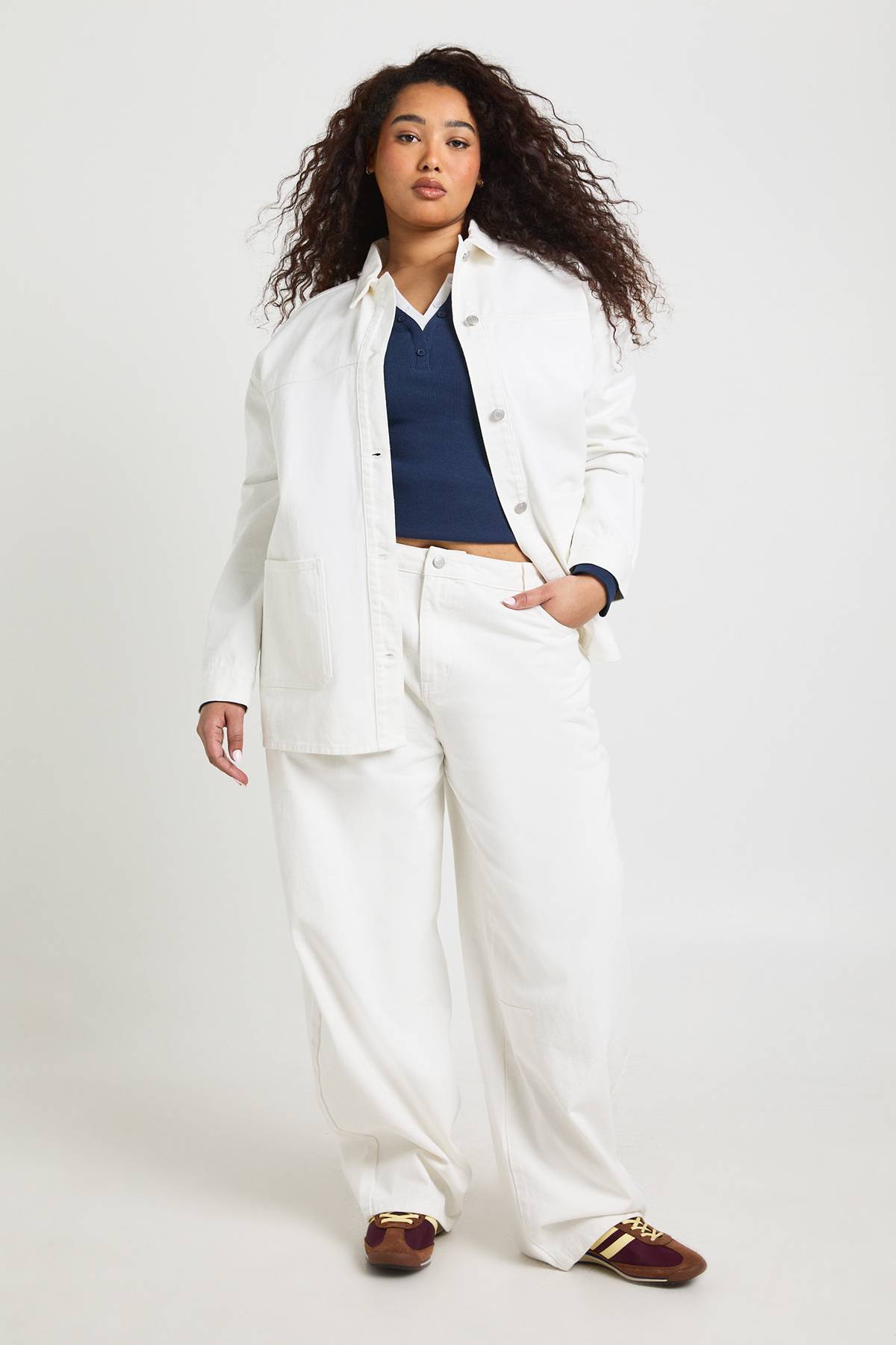boohoo Surchemise En Denim Grande Taille