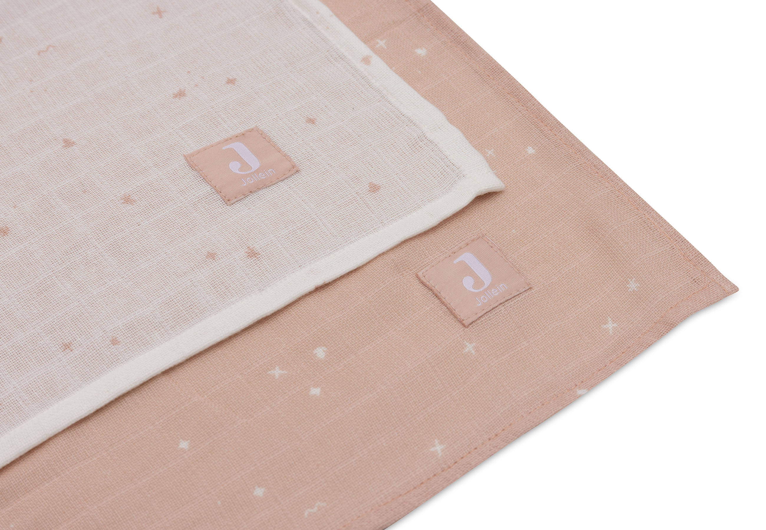Jollein hydrofiele doek large Twinkling - set van 2 - Wild Rose