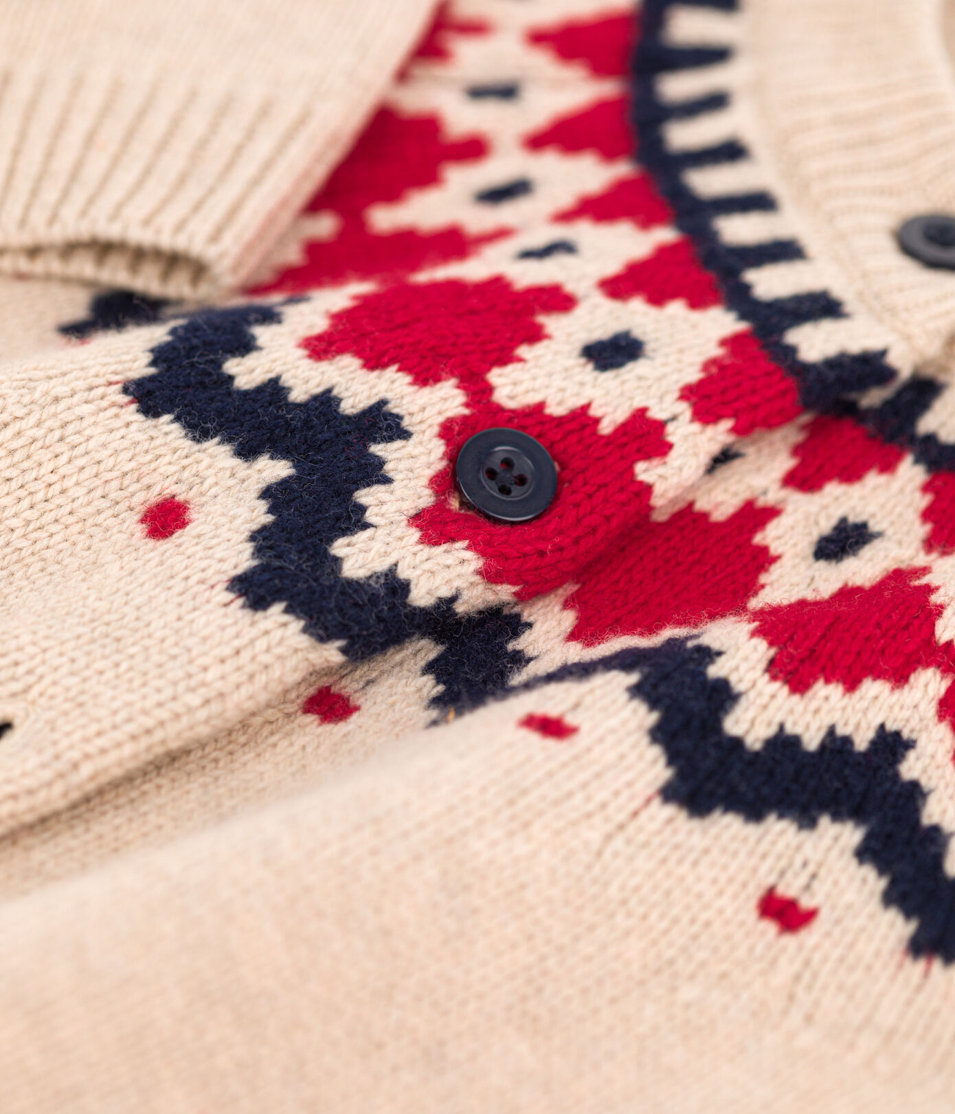 Cardigan laine et coton enfant fille