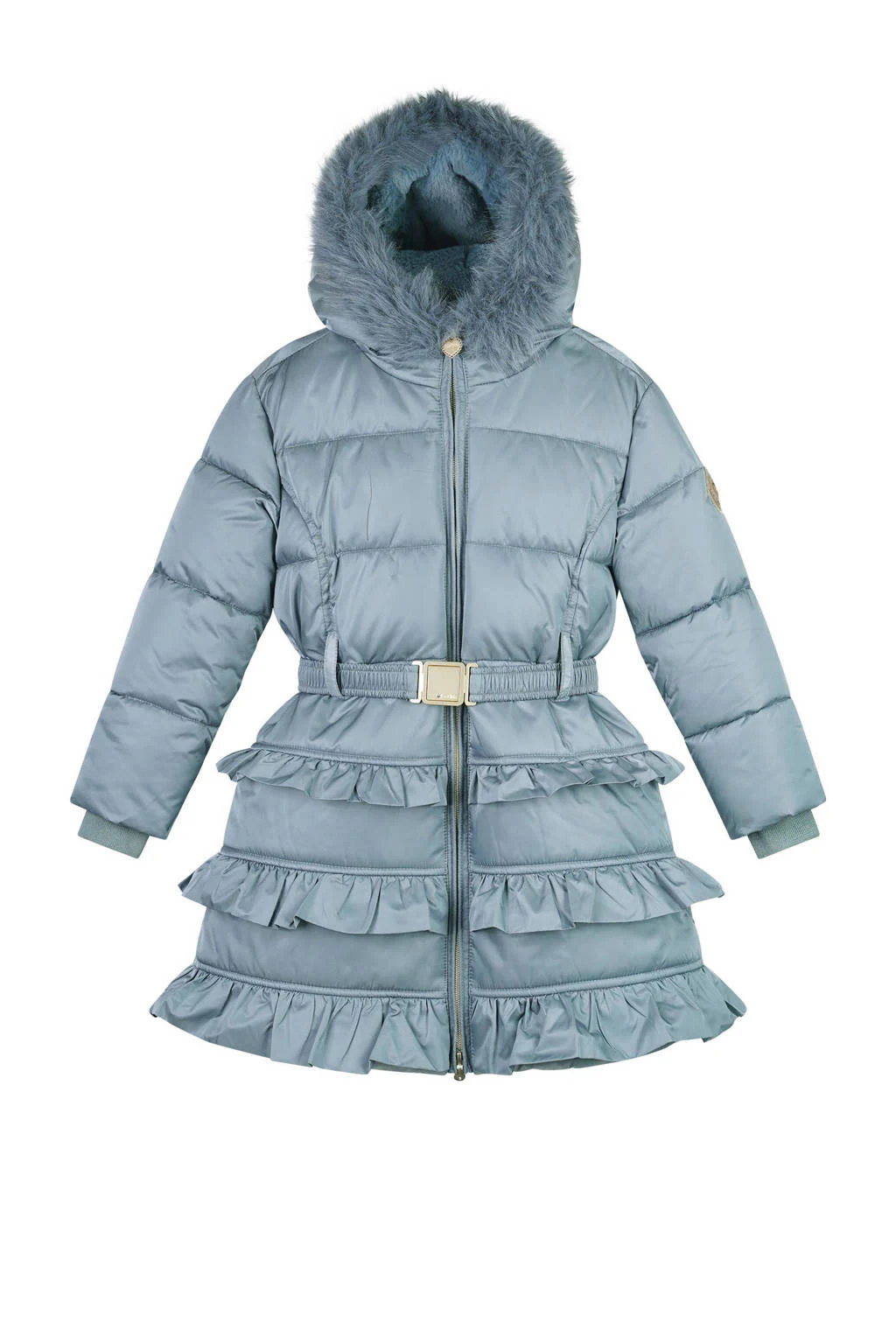 Le Chic gewatteerde jas blauw