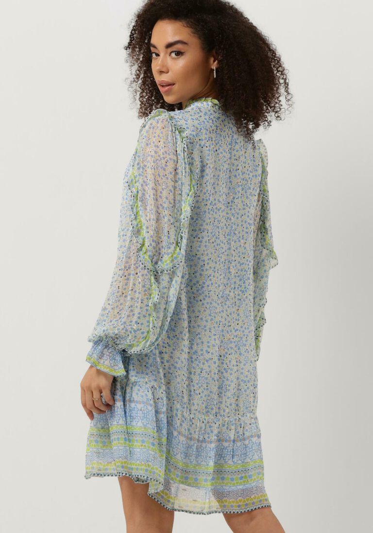 FABIENNE CHAPOT blauwe fabienne chapot mini jurk adrienne dress 75