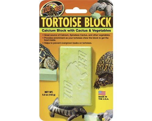 Calciumbron Zoo Med Tortoise Block met Opuntia cactus