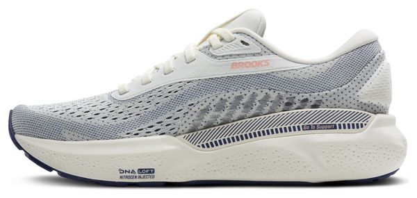 Chaussures Running Brooks Adrenaline GTS 24 Gris/Bleu/Corail Femme