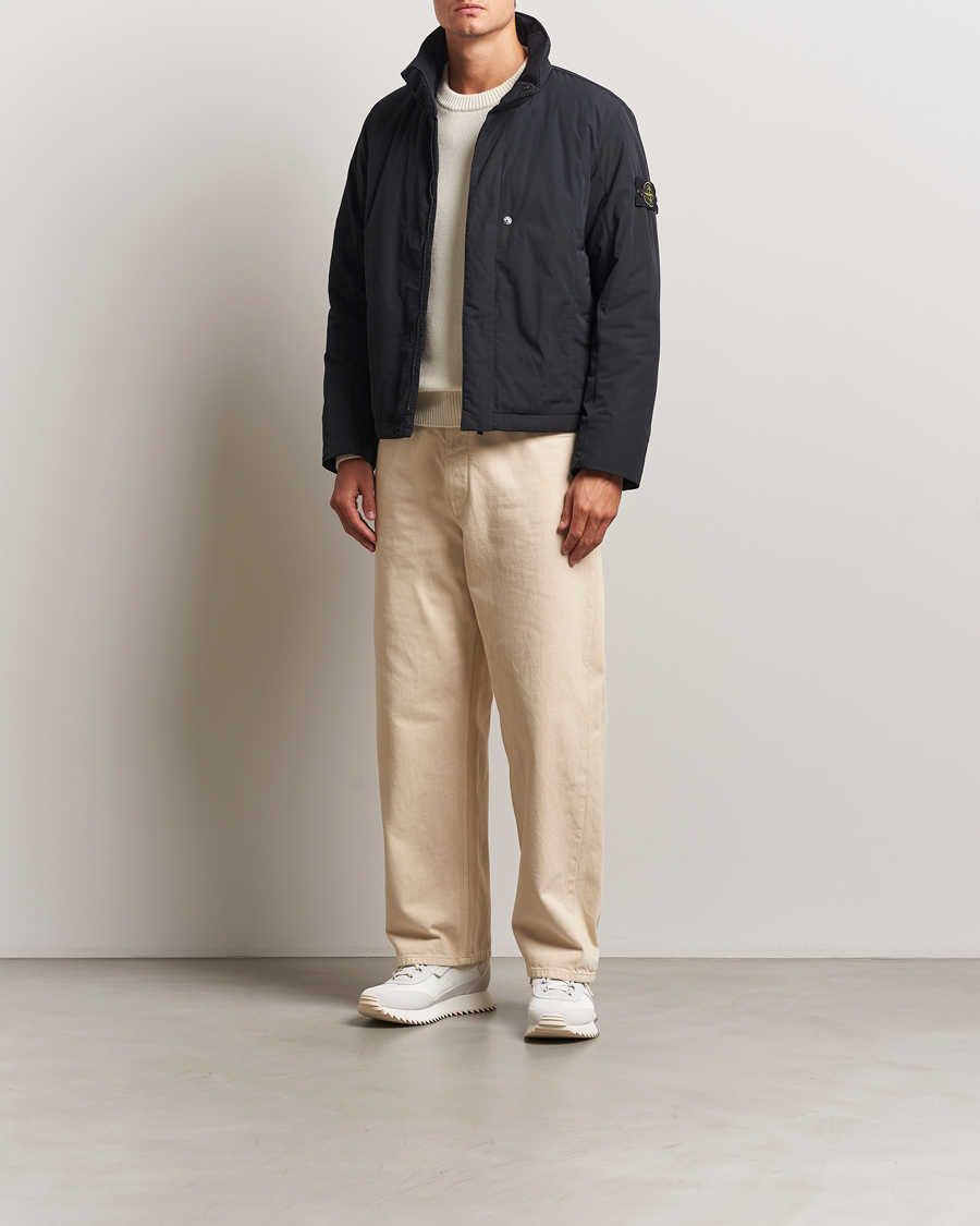 Stone Island Micro Twill Padded Jacket Black