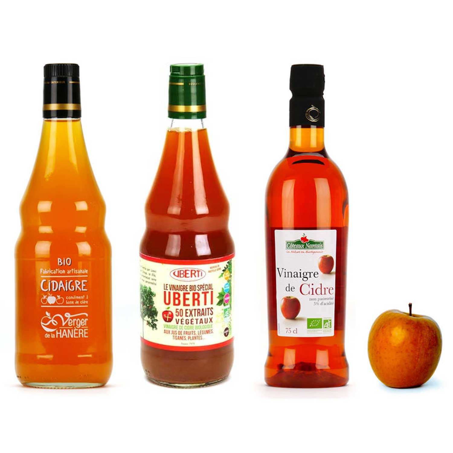 Assortiment de vinaigres de cidre bio