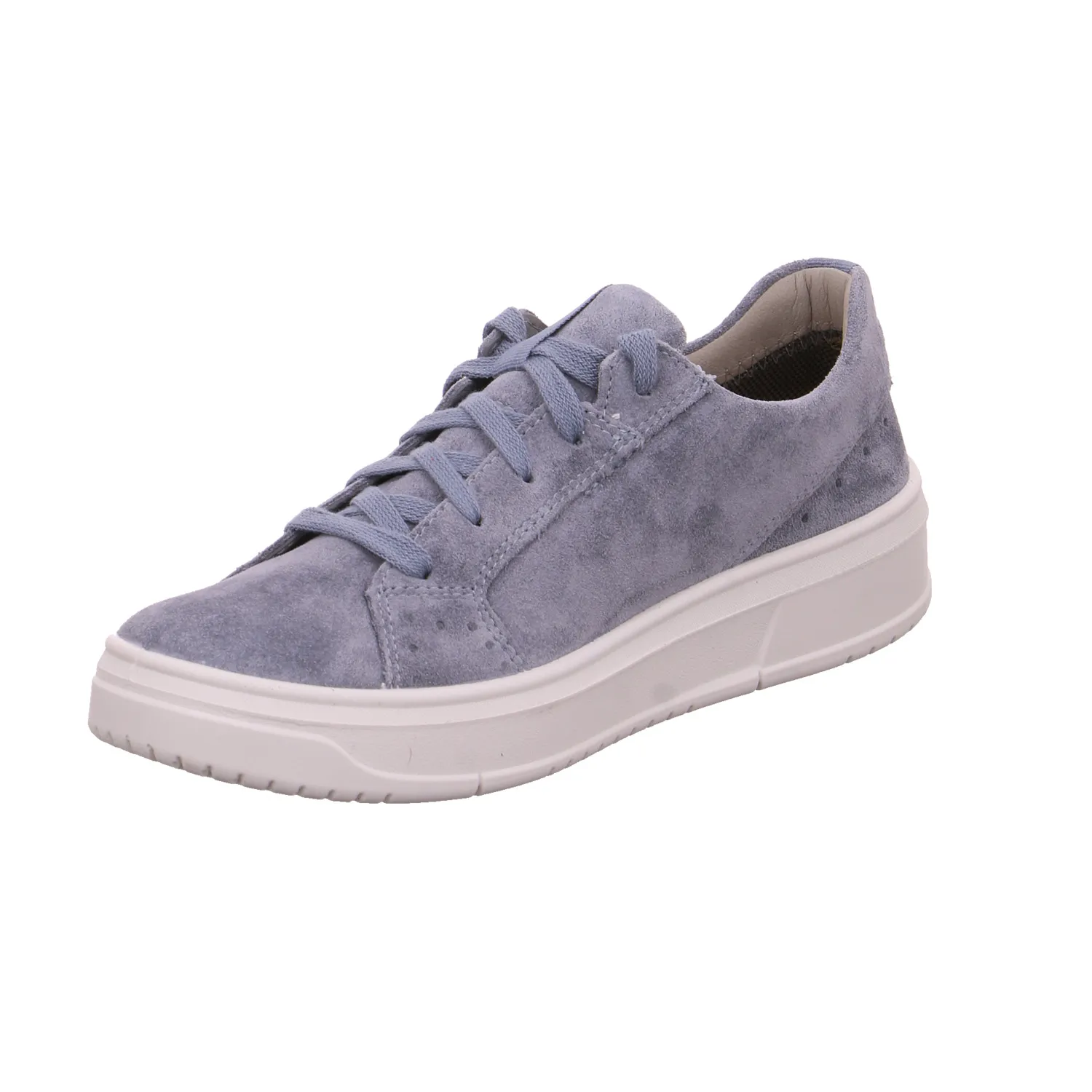 LEGERO Schnürschuh Hellblau Leder  mit Gore-Tex