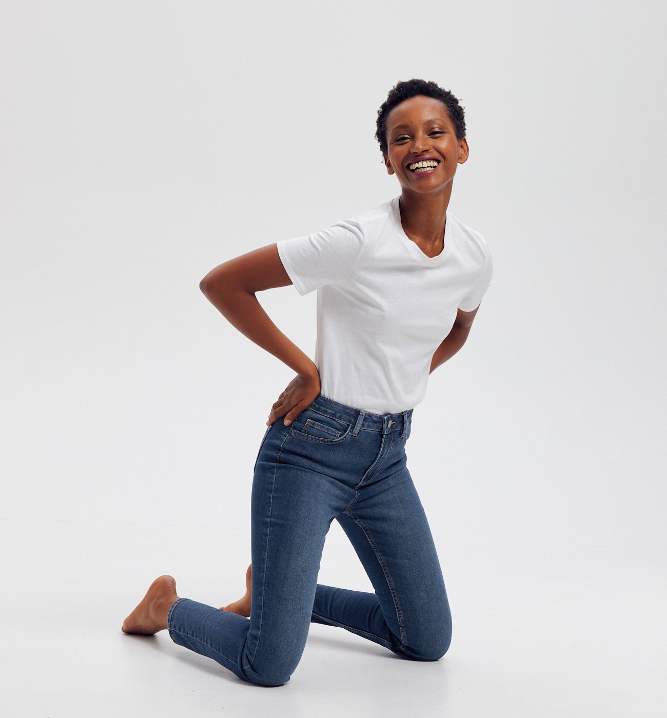 Jean skinny femme GASPARD - Jean brut