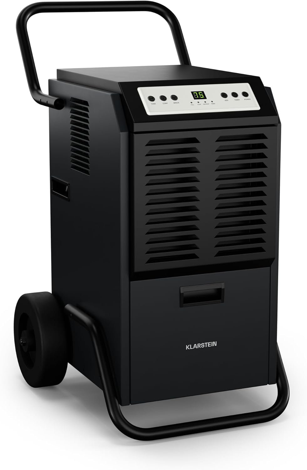 Klarstein DuraDry 50L Luftentfeuchter - Elektrisch, 52 dB, 5,5 L Tank, Auto-Abtau, Waschbarer Filter, 24h Timer, Für Keller & Große Räume bis 80 m², Anthrazit