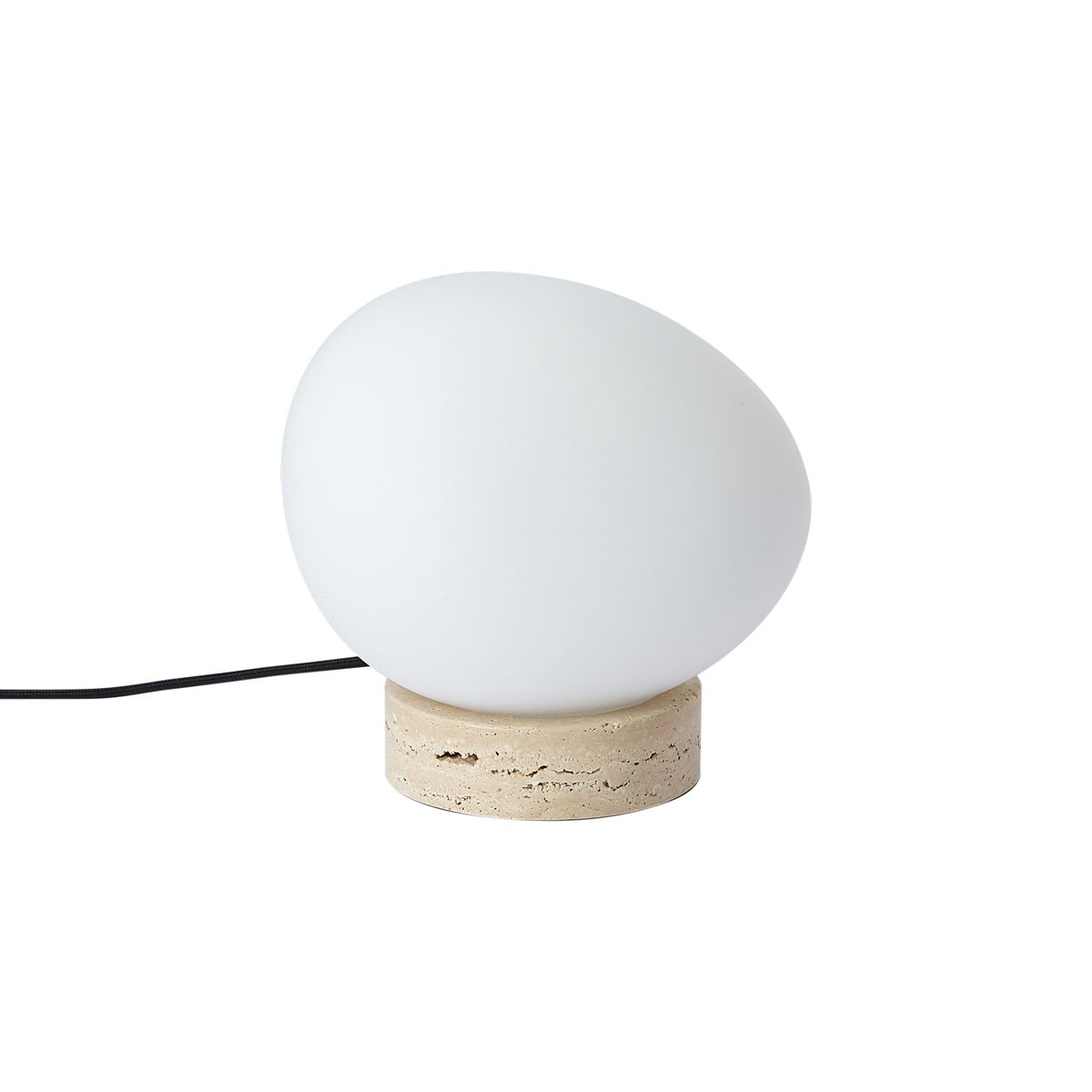 Japandi tafellamp beige met opaal glas - Sally