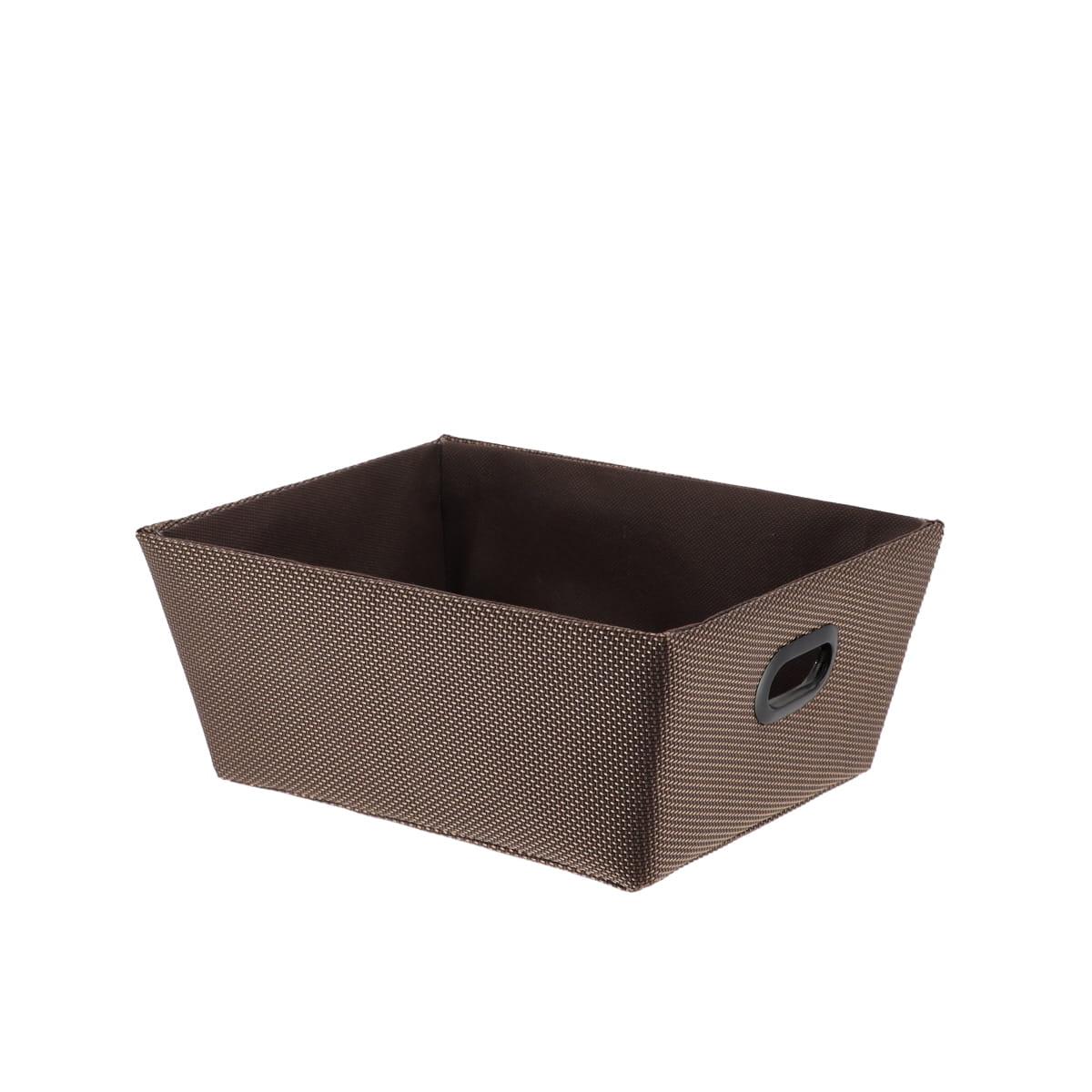 PANIERE DRESSING POLYESTER 32.5X45X18CM MARRON