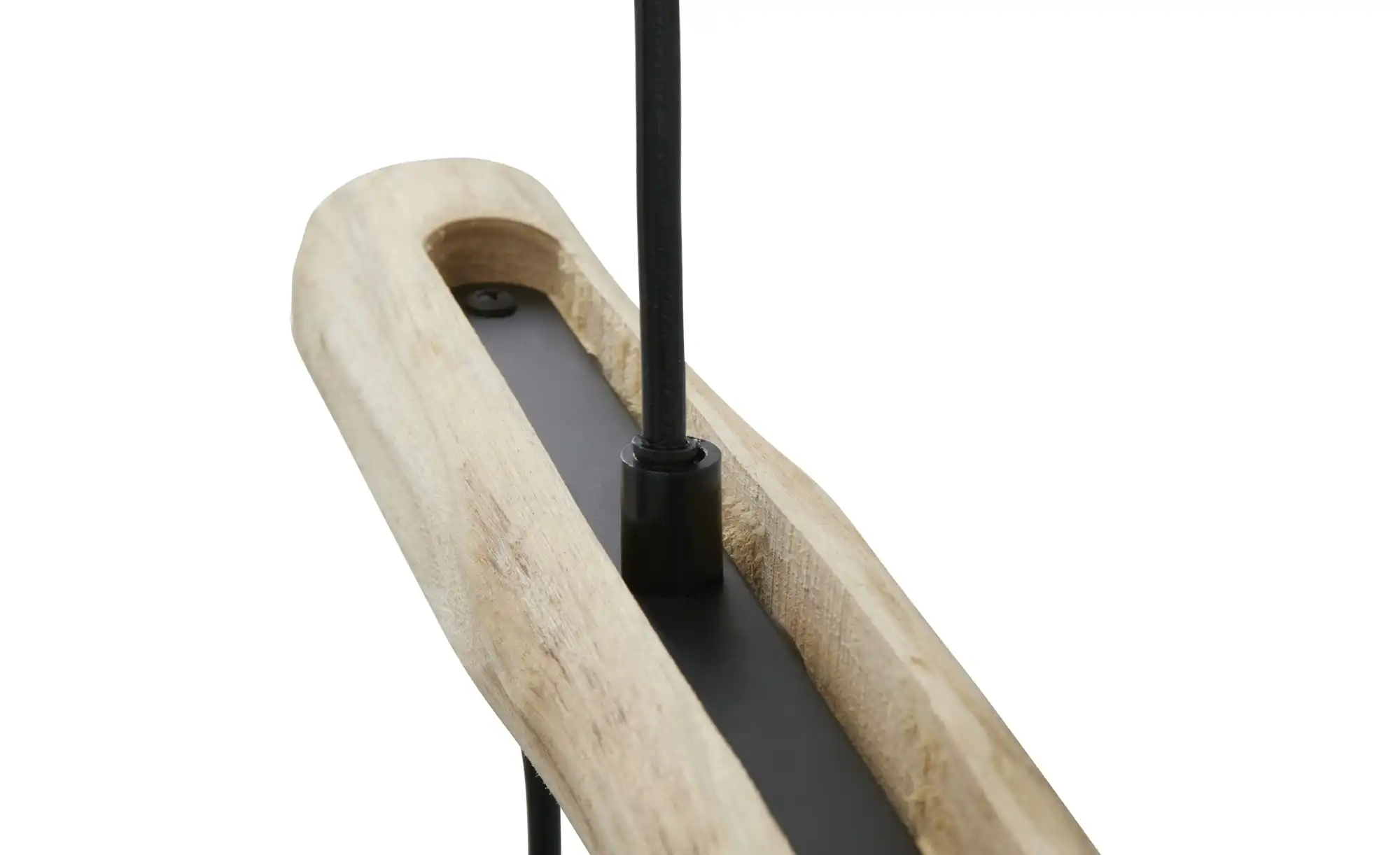 Pendelleuchte, 3-flammig, Holz/ Metall Körbe