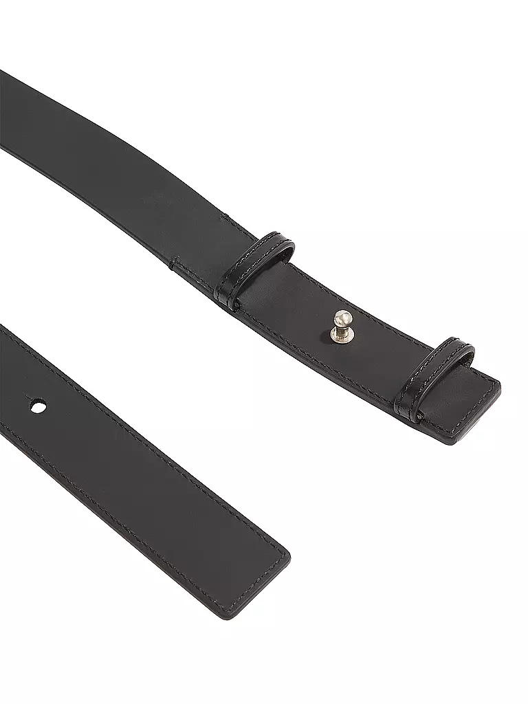 CALVIN KLEIN Ledergürtel schwarz