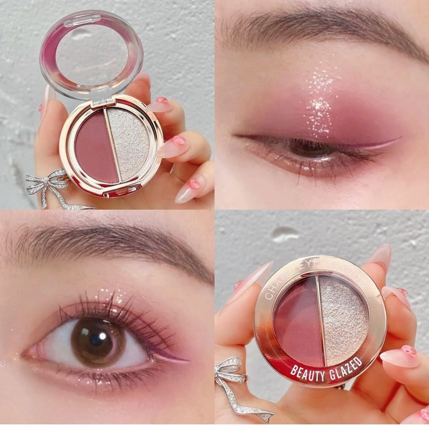 BEAUTY GLAZED - Matte & Pearl Double Effect Charm Eyeshadow - 10 tinten
