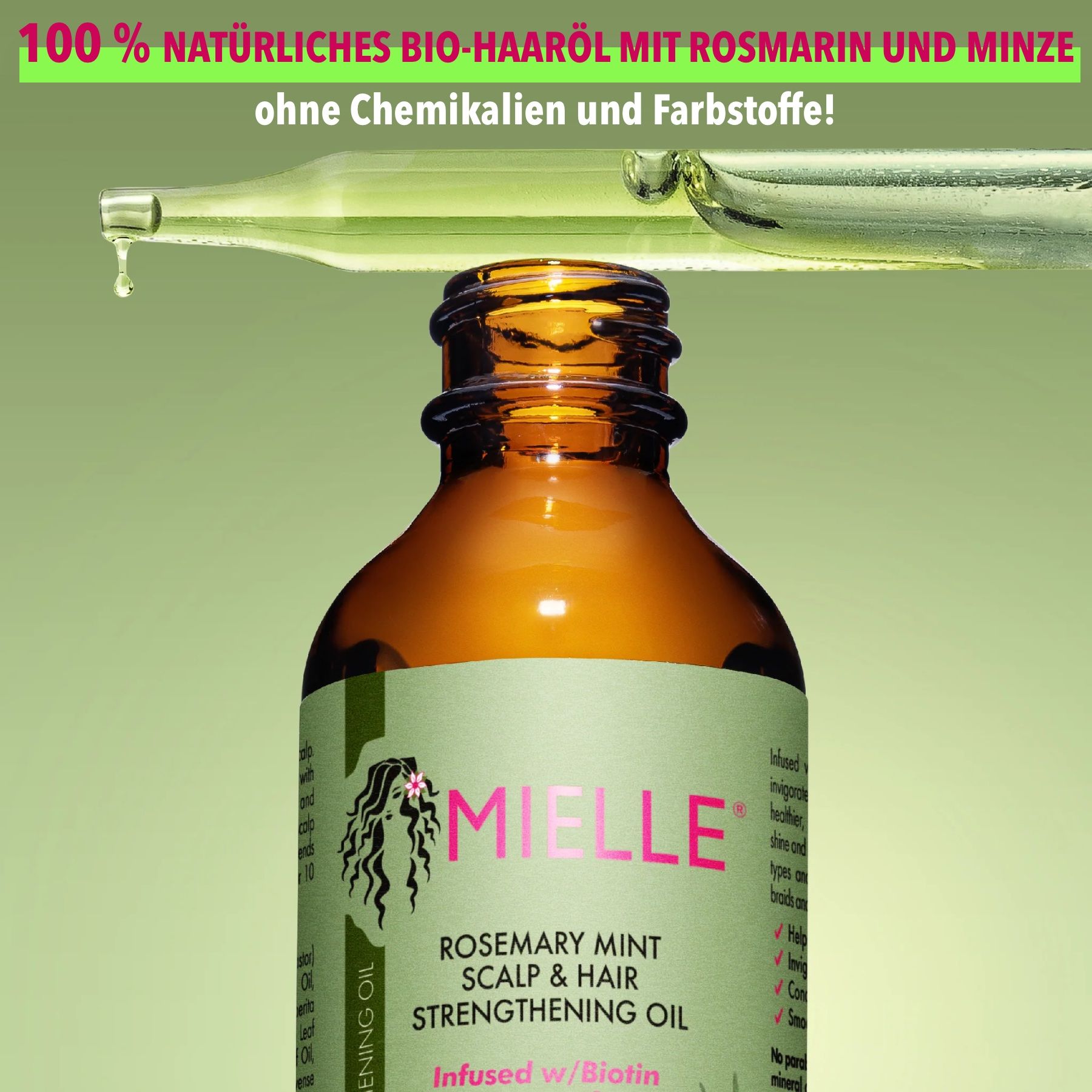 Mielle Organics Rosmarinöl Haaröl für Haarpflege und Haarwachtstum
