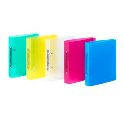 Viquel Propyglass - Classeur 2 anneaux - Dos 35 mm - 17 x 22 cm - disponible dans différentes couleurs