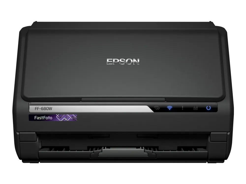Epson FastFoto FF-680W - Dokumentscanner - Contact Image Sensor (CIS) - Duplex - A4 - 600 dpi x 600 dpi - op til 45 ppm (mono) / op til 45 ppm (farve) - ADF (100 ark) - USB 3.0, Wi-Fi(n)