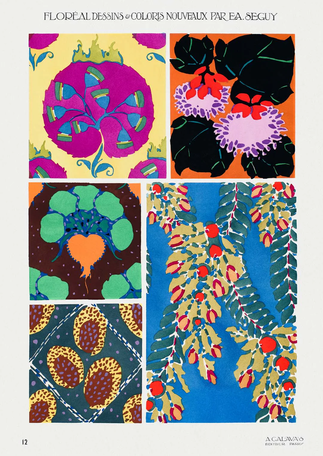 Floréal Dessins Coloris Nouveau Nr 12 von E.A. Séguy
