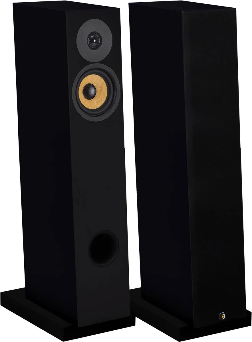 Davis Acoustics Courbet N°4 Noir Satiné (la paire) Enceintes colonne